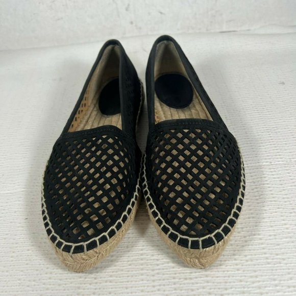 Frye Womens Lee A Line Black Perforated Slip On Espadrille Flats Size US 7.5 M - Picture 4 of 10